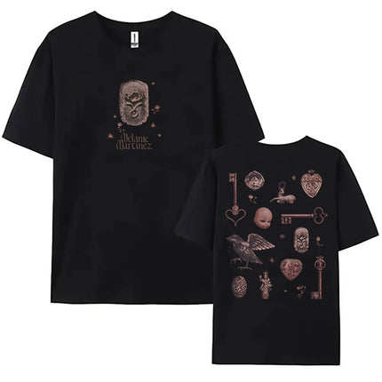 Album Heads T-shirt Summer Short Sleeve Loose Female Tshirts Unisex Streetwear Casual O-neck Graphic Print Tees