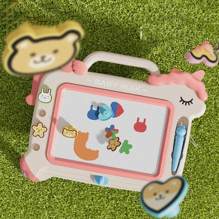 1pc children's color large graffiti board erase magnetic board writing board learning cardboard detachable writer