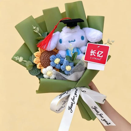 Cartoon Anime Series Hellokitty Kulomi Plush Toys Creative Graduation Bouquet Children's Day Birthday Graduation Gifts For Kids