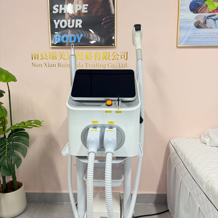 Professional 2 IN 1 10Bars Diode Laser 5000w Hair Removal Device FAC Laser Picosecond Tattoo Removal Permanent Hair Removal