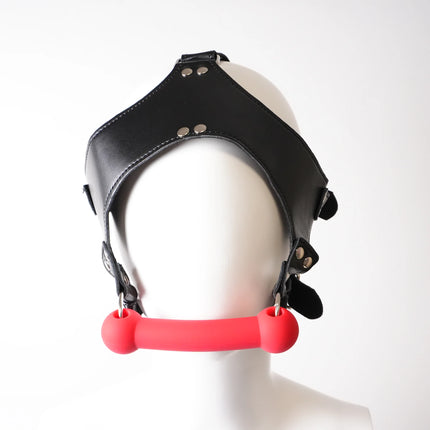 Adult Breathable Mouth Gag Adjustable Harness Strap Silicone Bone Mouth Gag Flirting Tongue Fixed Gag BDSM Games Sex Toy Bondage