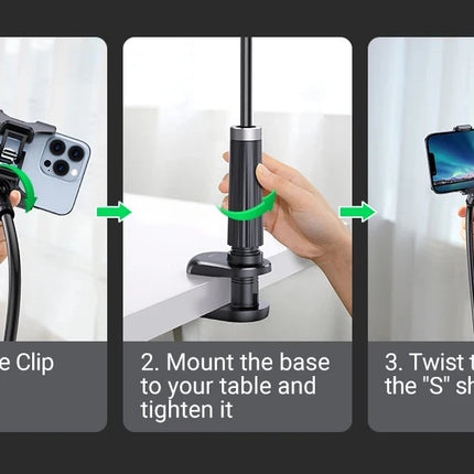 Universal Mobile Phone Stand Adjustable Lazy Stand Rotatable Bedside Stand Desktop Live Streaming Selfies Phone Accessories