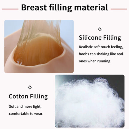 Silicone Breast Forms Realistic Fake chest Tits U-CHARMMORE  Enhancer Crossdresser Drag Queen Shemale Transgender Crossdressing