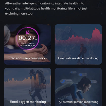 NEW Smart Ring Health Tracker Sleep Recording & Smart Sleep Analysis Blood Oxygen Monitor Heart Rate Tracker Activity Track Men