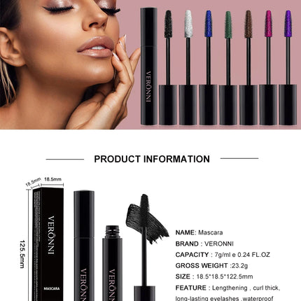 3D Mascara Lengthening Black Lash Eyelash Extension Eye Lashes Brush Beauty Makeup Long-wearing Gold Color Mascara
