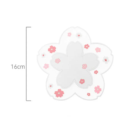 Kawaii pink colour Blossom Silicone Coasters Style Sakura Coffee Cup posavasos Sakura Insulated TableMat Tea Cup Home Decor Gift