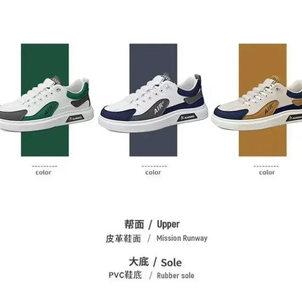 2025 ^Spring and Autumn New Men's Shoes Leather Low cut Fashion Trendy Running Sports Men's Casual Trendy Shoes