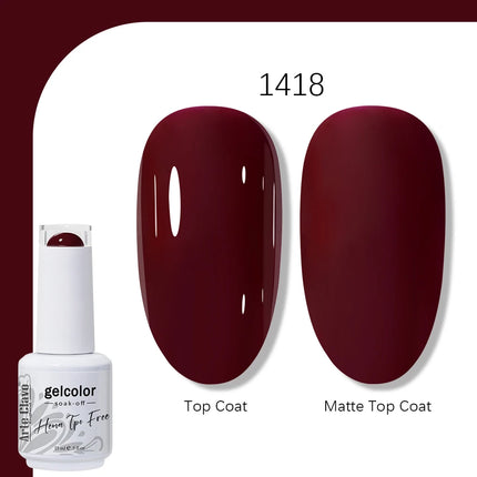 Arte Clavo TPO FREE HEMA FREE Gel Nail Polish UV Multi Use Semi Permanent Soak Off Autumn Winter Nail Art Hybrid Varnish 15ml