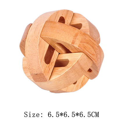 Wooden Luban Lock Unlock Interlocking Puzzle Rompecabezas IQ Test Brain Teaser Game For Adults And Kids Educational Toys