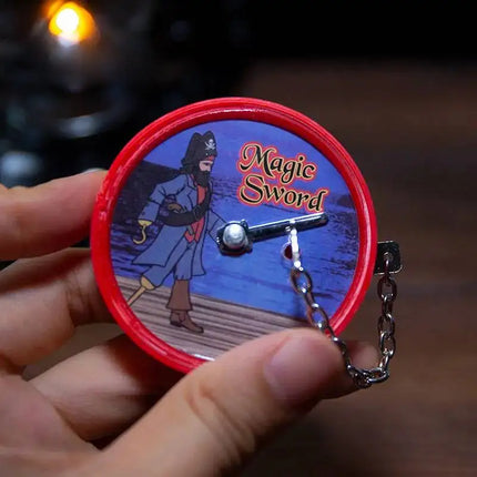 Magical Sword Tricks Magic Pirate Box Secret Box Close Up Show Magic Props Easy Magic Tricks Gift for Kids Children Beginners