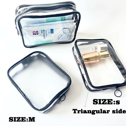 20Custom Waterproof Storage Bag Portable Cosmetic Pvc Bag  Handbag Toiletry Bag Minimalist Transparent Makeup Bag Travel Washbag