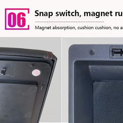 For Volkswagen POLO Armrest new For VW POLO Mk5 6R Vento Car Armrest box Interior Parts Storage Box Car Accessories 2012-2018USB
