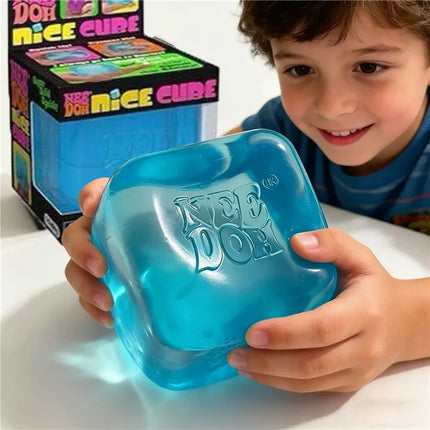 NeeDoh Nice Cube Squishy Stress Soft Stretchy Sensory Fidget Toy for Anxiety Relief ADHD Focus Stress Relief for Adults