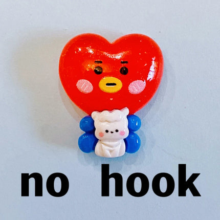 10pcs Kawaii  Koala Heart Resin Cute Charms For Jewelry Making Earrings Necklace Keychain Diy Handmade Accessories