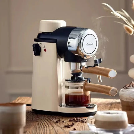 New 2026 Italian coffee maker household small semi-automatic office extraction and foam integrated machine brewing coffee pot