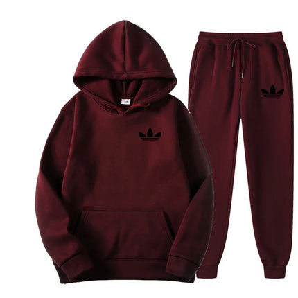 2025 New Men's Fashion Casual Tracksuits Outdoor Jogging Hooded Sets Sports Luxury Hoodie + Pants Suit Clothing