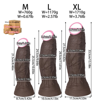 NEW Huge Realistic Dildos Silicone Layer Penis with Suction Cup Adult Sexy Toys for Woman Men Vagina Anal Massage Stimulator 18+
