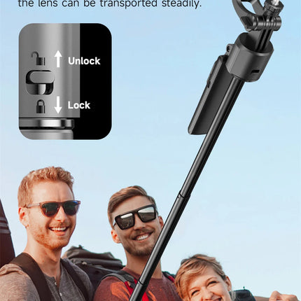C17 Monopod 360° Auto-Rotation AI Tracking Shooting Tripod Bluetooth Shutter Fill Light For Phone Holder Wireless Selfie Stick