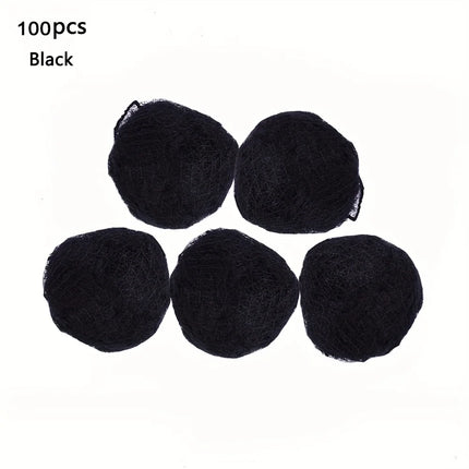 20Pcs Durable Nylon Hair Net For Bun Hair Hair style Tool Black Blonde Brown 5Mm Hair Net For Wigs Mesh Hair Styling Hairnets