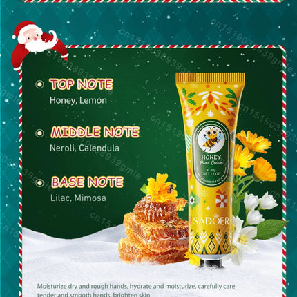 Christmas Gift Set Hand Cream and Lip Balm Set Ultra Wrinkles Nourishing Moisturizing Nonsticky Gentle Skincare for All Skin Use