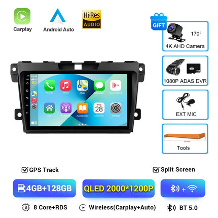 Android 16 DSP Car GPS Navigation Radio Multimedia Player For MAZDA CX-7 CX7 CX 7 2007 2008 2009 2010 - 2014 BT 5G WIFI