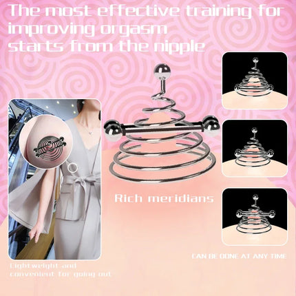 Spring Nipple Clamp, Nipple Sensitivity Trainer, Nipple Head Adjustment, Male and Female Adult Sex Toys, Private Parts Teasing,