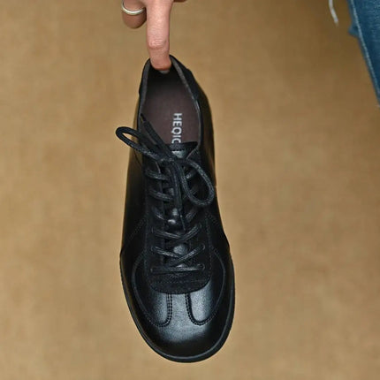 Genuine leather German training shoes Woman flats suede Retro For Women's sneakers Luxury High quality