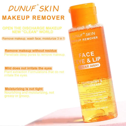 3IN1 Cleansing Oil Face Lip Eye Makeup Remover Face Refreshing Moisturizing Sensitive Skin Cleansing Oil Control Not Irritate