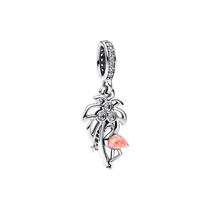 925 Sterling Silver Blue Whale Dolphin Elephant Snail&Shell&Seahorse Dangle Charm Fit Brand Bracelet Neutral DIY Jewelry