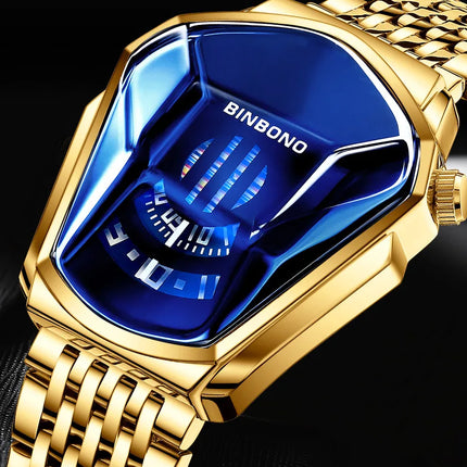 BINBOND New Casual Unique Digital Clock Men Luxury Watch Automatic Watches Mens Gold Fashion Quartz Wristwatches Montre Homme 01