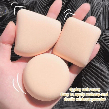 1/5/10PCS Triangle Shape Makeup Sponge Puff Dry Wet Dual-use Soft Cotton Candy Air Cushion Foundation Powder Puff