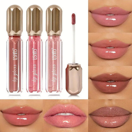 Mirror Pearl Lip Gloss Waterproof Long Lasting Moisturizing Lipstick Shine Glitter Lip Gloss Women Makeup Cosmetic