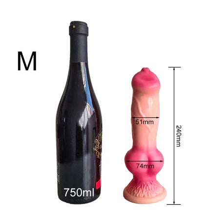 Realistic Dog Dildo Big Butt Anal Plug Vaginal Masturbation Adult Sex Toy Suitable For Male And Female Huge Monster Horses Penis
