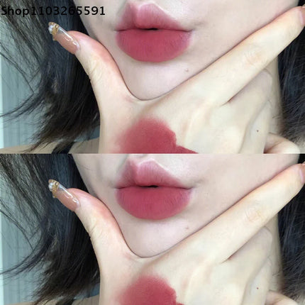 Cappuvini Mini Silver Tube Matte Velvet Lip Gloss – Waterproof, Non-Stick, Smudge-Proof, Long-Lasting Liquid Lipstick