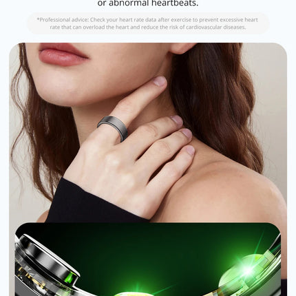 [2024] COLMI R03 Smart Ring Men Women, Battery Life 39 Days, Health Monitor, IP68 & 5ATM Waterproof, Multi-sport Mode