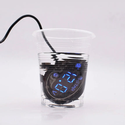 12V24V Motorcycle Car Battery Voltmeter LED Display with Low Voltage Warning Det Meter LED Digital Voltmeter Gauge Waterproof