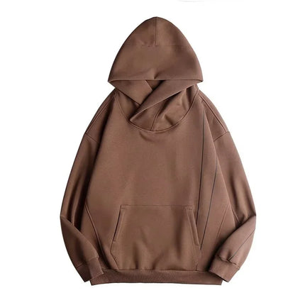 Autumn Men's Windbreaker Turtleneck Hooded Sweatshirts New Japanese Ninja Hoodies Women Line Print Oversized Y2K Vintage Hoodie