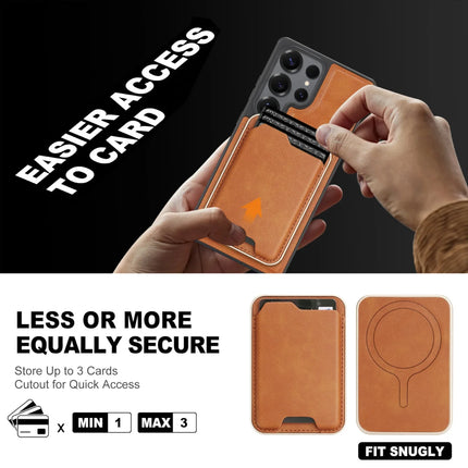Luxury Business High Quality Magnetic Phone Case For Samsung Galaxy S25 S24 Plus S23 S22 Ultra Wallet Cover For Magsafe