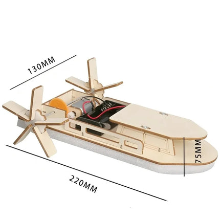 DIY Wooden Ship Model Small Maker Material Gift Toy Science Experiment Set Assembly Material Packaging Toy Birthday Gift