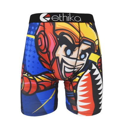 Men's Boxer Briefs Polyester Elastic Breathable Anti-Bacterial Underwear S-XXXL 1pc U-Convex Design Mid Waist Comfort for Men