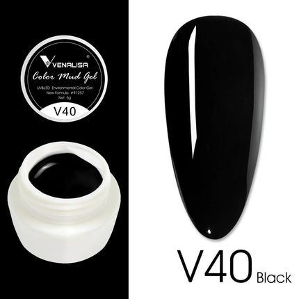VENALISA Color Mud Gel Pure DIY Nail Art Design UV Gel Polish Professional Manicure Varnishes for Quality Artistry