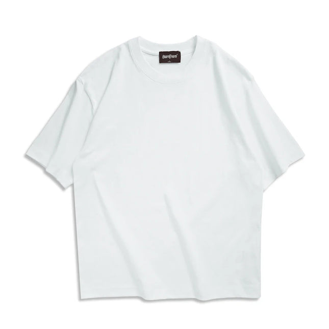 WAVLATII New Men Oversized T-shirts Female 260 GSM Casual White Streetwear Tees Black Solid Basic Summer Tops for Young WMT2401