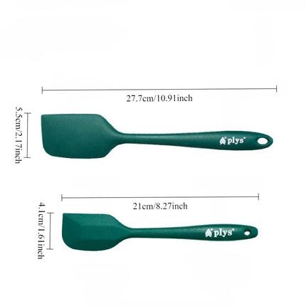 Integrated High-Temperature Resistant Food-Grade Silicone Spatula Set for Home Use: Cake Spatula & Buttercream Spreader Baking T