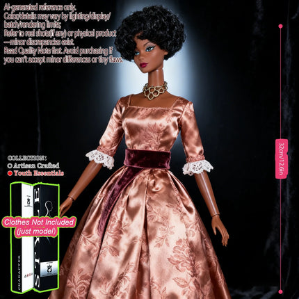 1/6 Scale 12-Joint Premium Figure, 12.6in BJD Doll Changeable Makeup (no clothing)