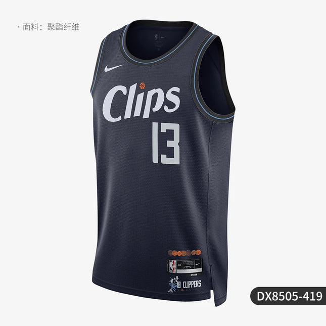 Nike genuine Dri FIT NBA men's round neck breathable sleeveless vest DX8505-419