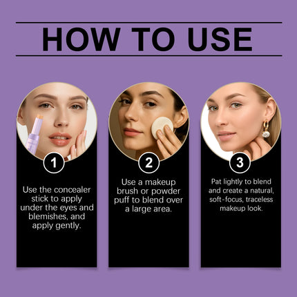 Concealer Contour Stick Waterproof,For Covers Skin Acne Scarring Flaw Sweat-Proof Nature Contouring Cosmetic Face Makeup Tool