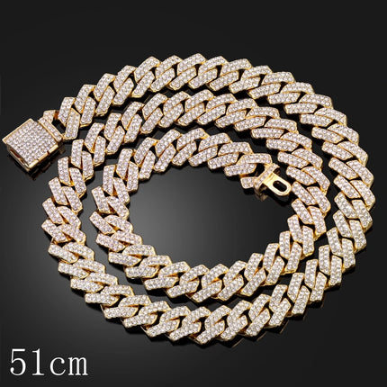 Hip hop Men Iced Out Cuban Link Chain Necklace for Men withPanda Tiger Shark Lip Heart Dollar Pendant Wholesale Jewelry Gifts