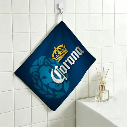 C-Corona E-Extra Beer Polyester Cotton Daily Towel, Hanging Kitchen Hand Wiping Cloth, Durable For Whole House Use