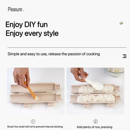 Quick Sushi Maker DIY Roller Rice Mold Meat Vegetable Rolling Mold Sushi Device Making Machine Bento Kitchen Accessories Gadgets