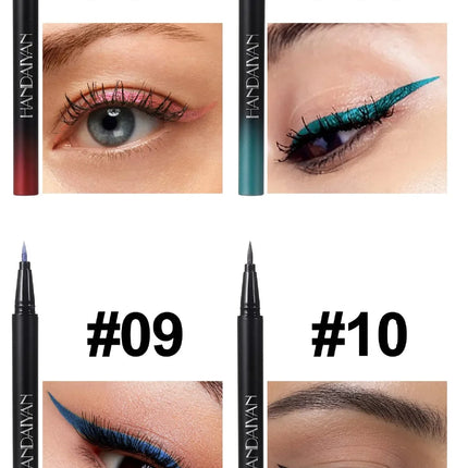 Pearlescent Eyeliner Stick Pen Glitter Eyes Shadow Waterproof Quick-dry Gold Eye Liner Shiny High-gloss Cosmetics Beauty Makeup